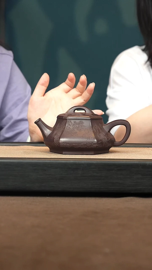 茶壶紫砂【P032】汝瓢320c SJJ