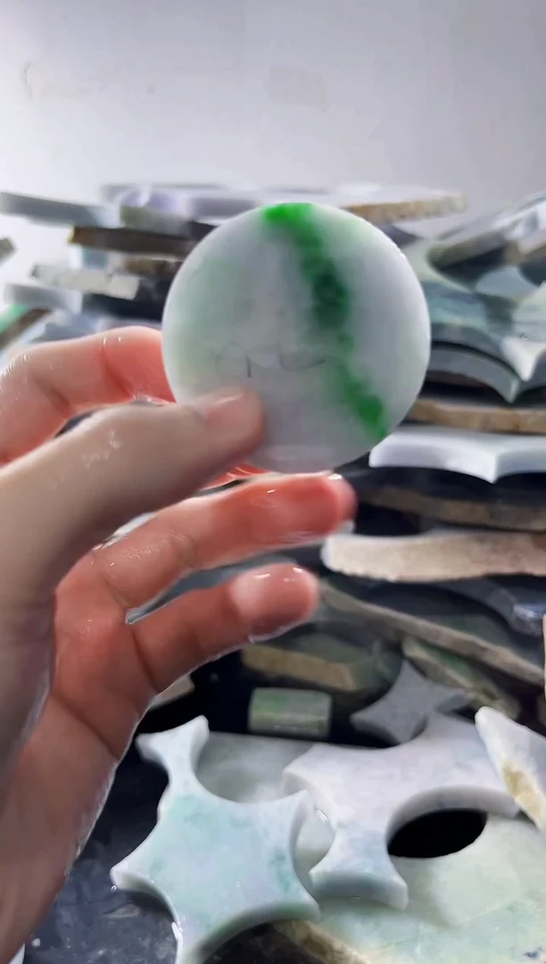 裸石翡翠缅甸翡翠A货文757