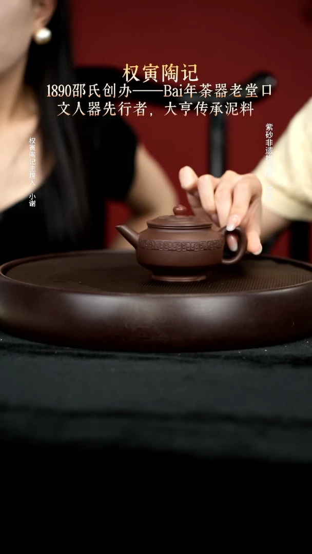 茶壶紫砂77紫泥周盘