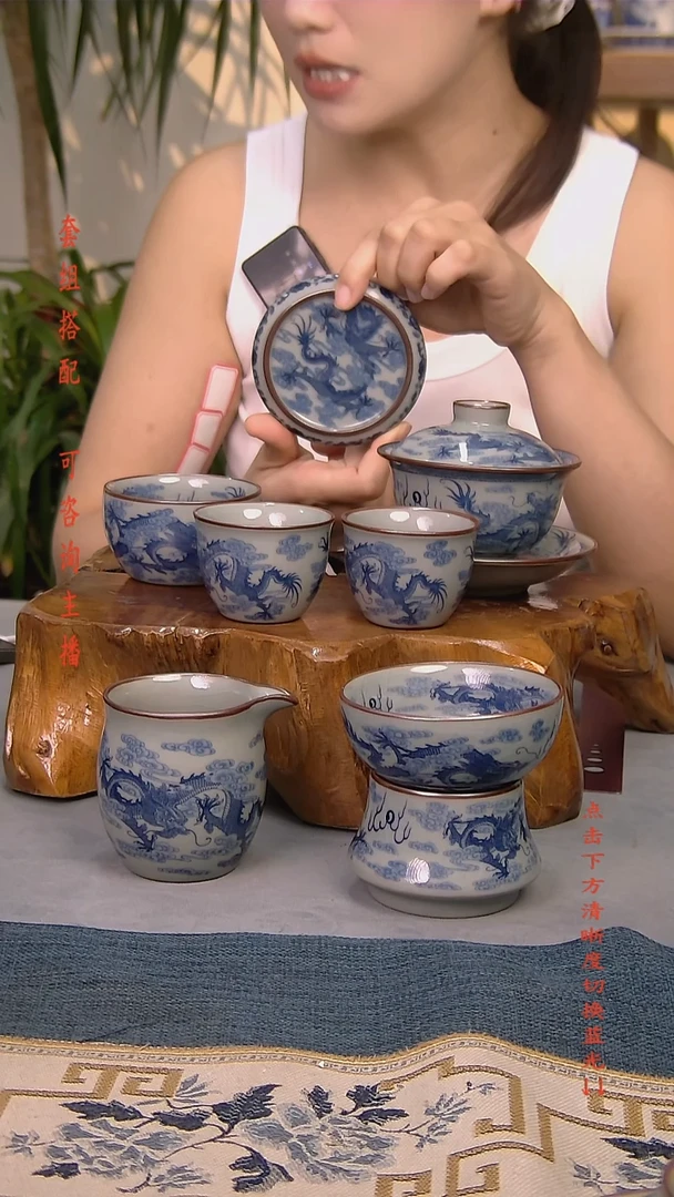 简装家用款7件套 老陶泥开片纹陶瓷茶具