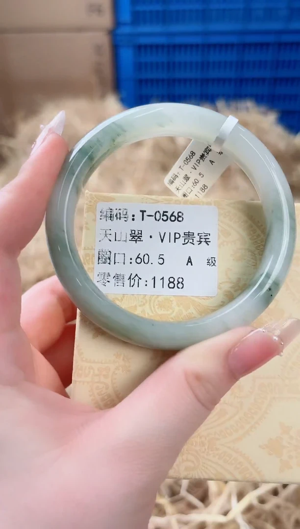 未镶嵌手镯石英质玉T-0568