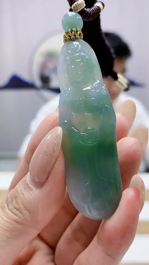 未镶嵌定制翡翠5028MM-毛货挂件38