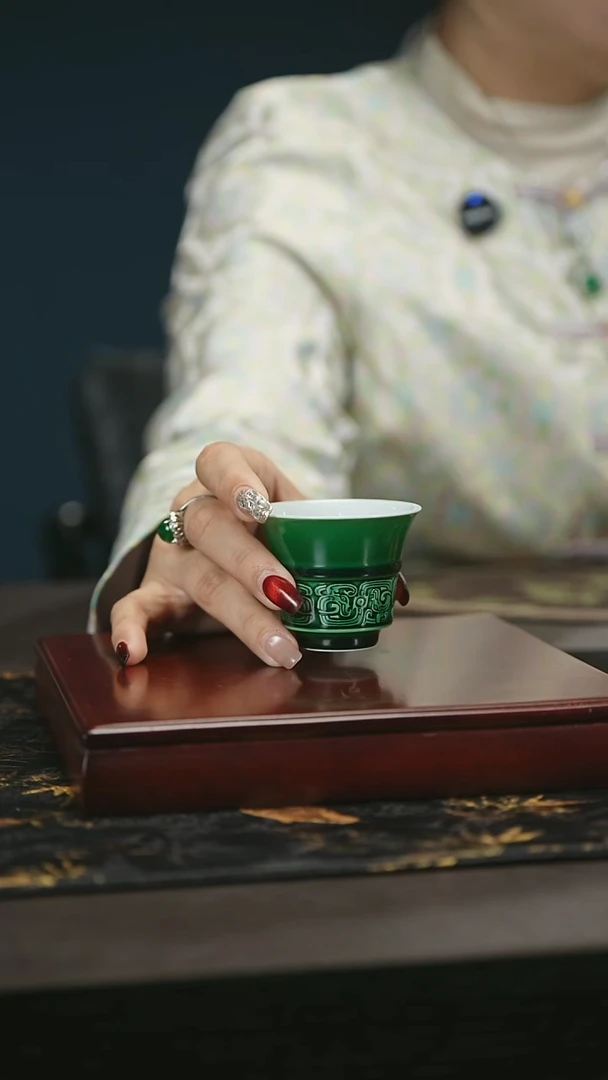 【闪购商品】瓷唐里郎窑绿小单杯