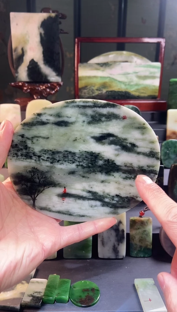 未镶嵌独山玉颈饰yc