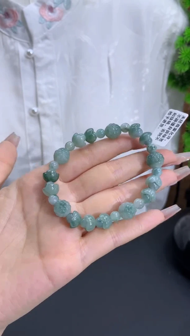 【闪购商品】翡翠手链未镶嵌卡5.7-9.7mm