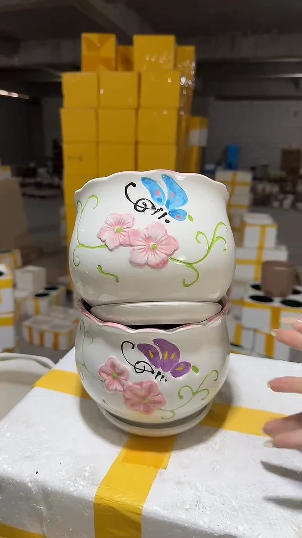高温陶瓷花盆+Q102