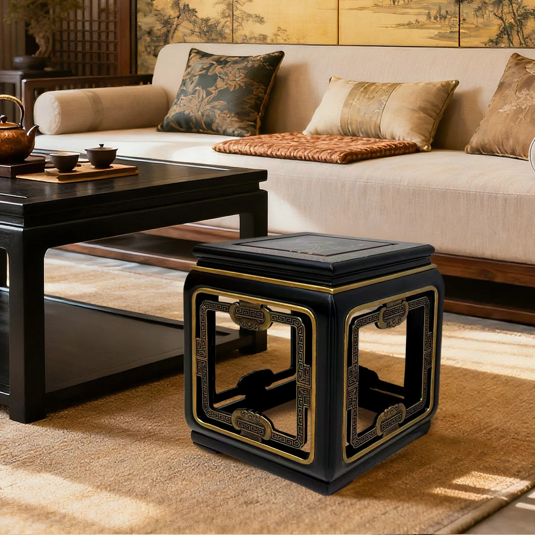 【本尼家】TS756中式实木方凳长41*宽41*高46cm