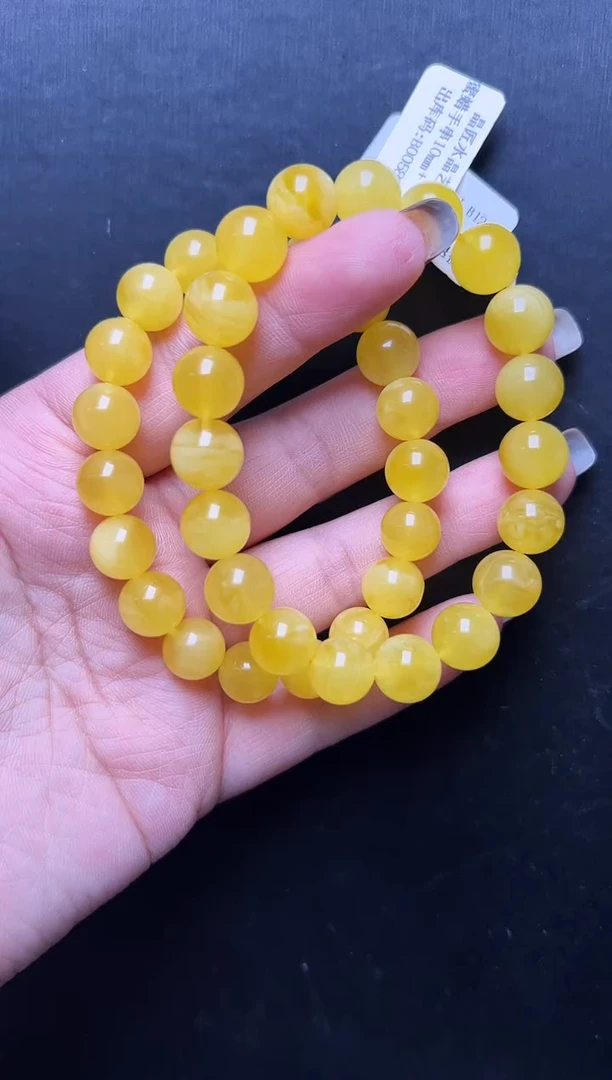 手串蜜蜡未镶嵌多样性发一蜜蜡手串10mm+     JP57206