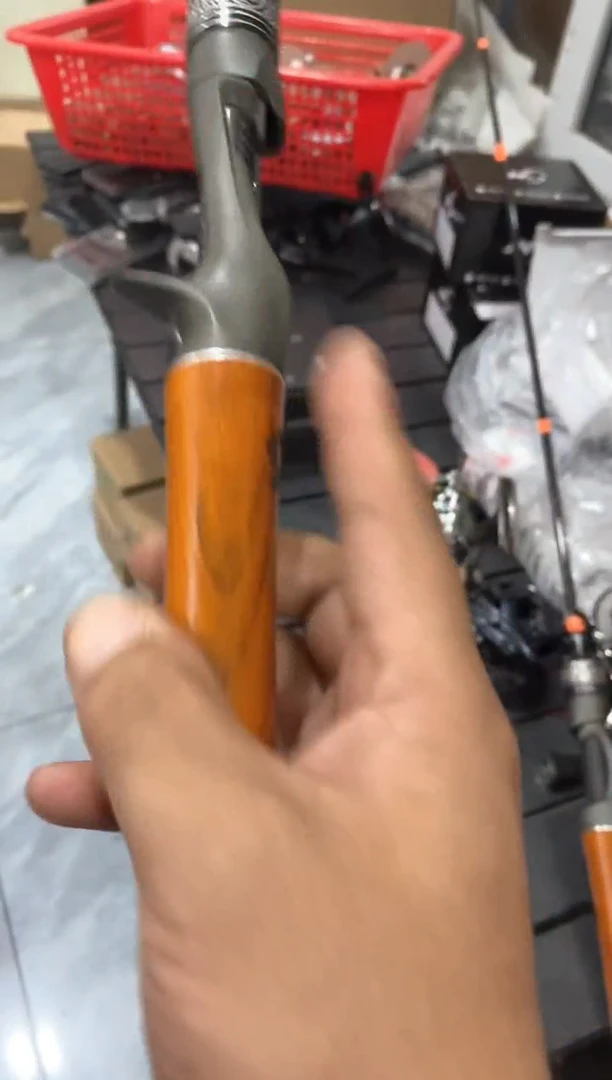 枪柄1.8米UL微物竿实木握把