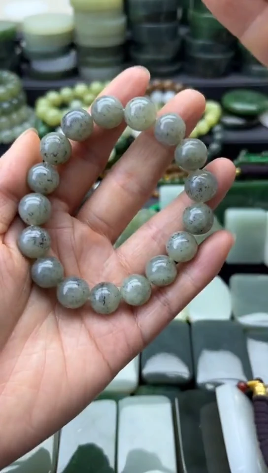 未镶嵌和田玉珠宝半成品手串