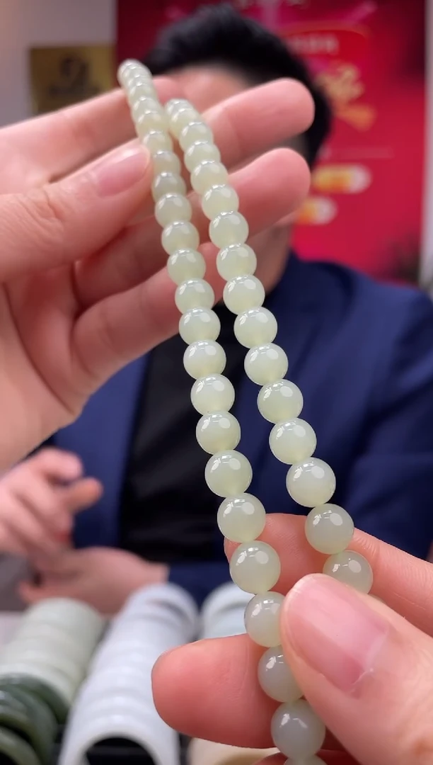 【闪购商品】和田玉颈饰未镶嵌翠胶猫卡8-7美人链发一件