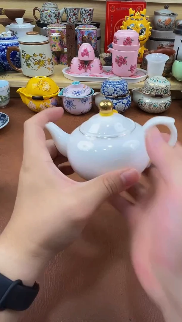 陶瓷茶具摆件旅行套组