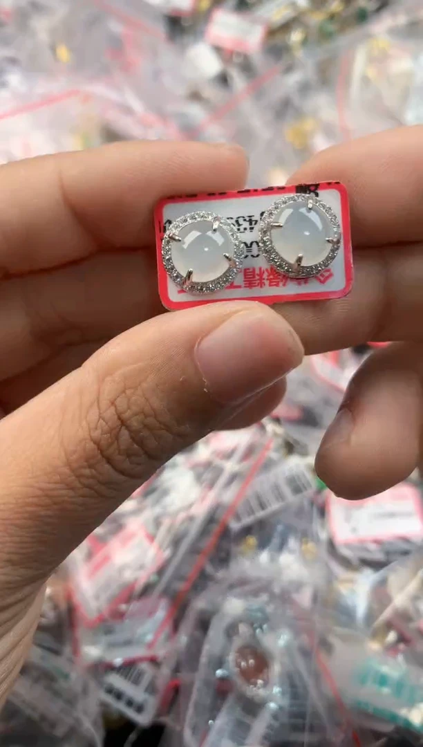 银S925镶嵌戒指翡翠1111----9
