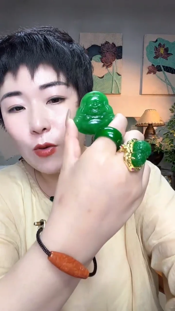 吊坠(赠链)合金翡翠758