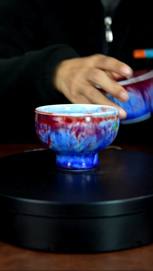 禹州神垕特产】原矿原产地钧瓷茶具