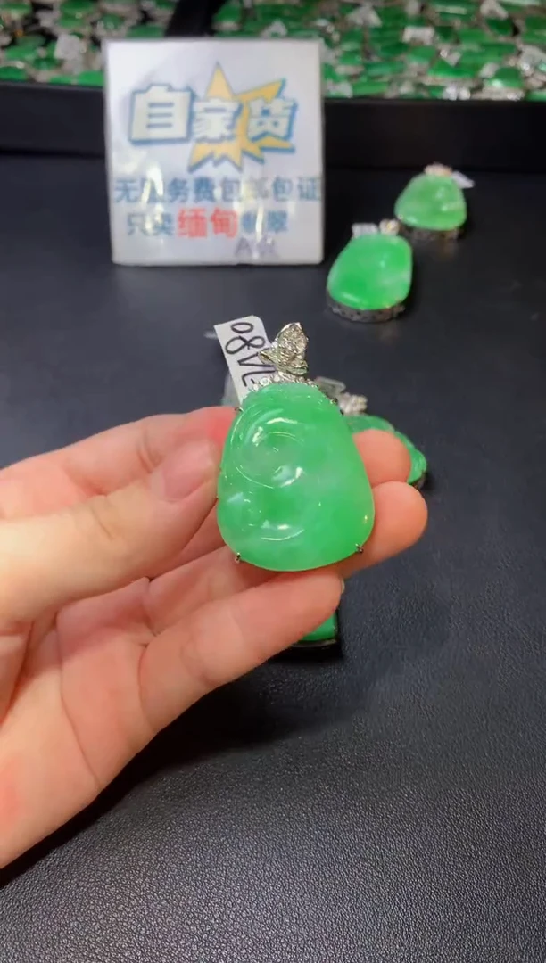 颈饰银S925镶嵌翡翠翡翠