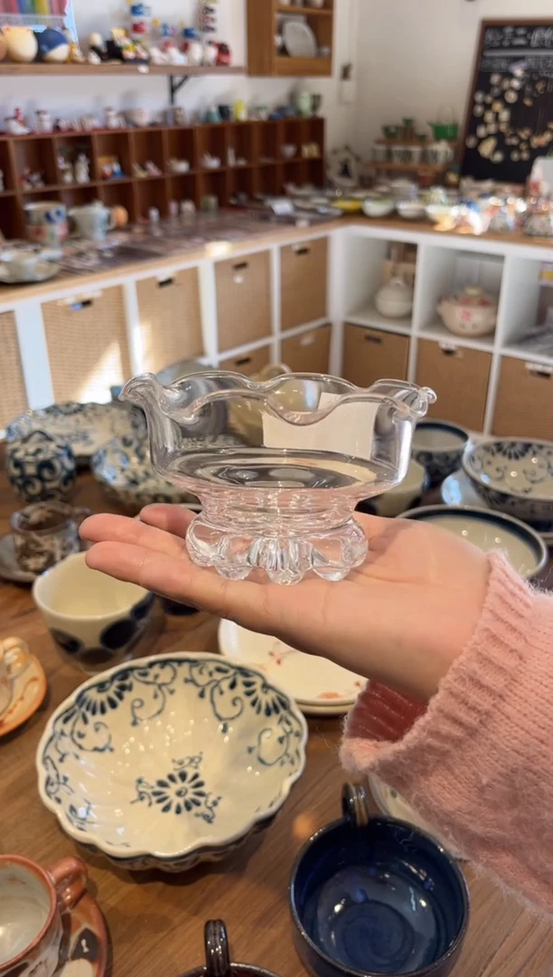 瓷片福利 花瓣甜品杯（矮款）