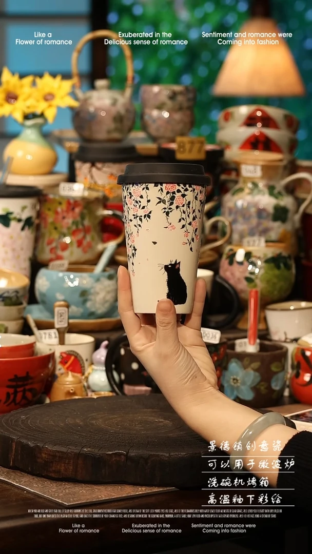 陶瓷景德镇高温釉下彩手工手绘款式@A0780@