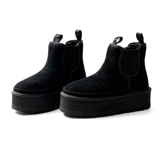 女士加厚耐寒保暖厚底雪地靴烟囱切尔西 4526（偏小一码）CA-0681