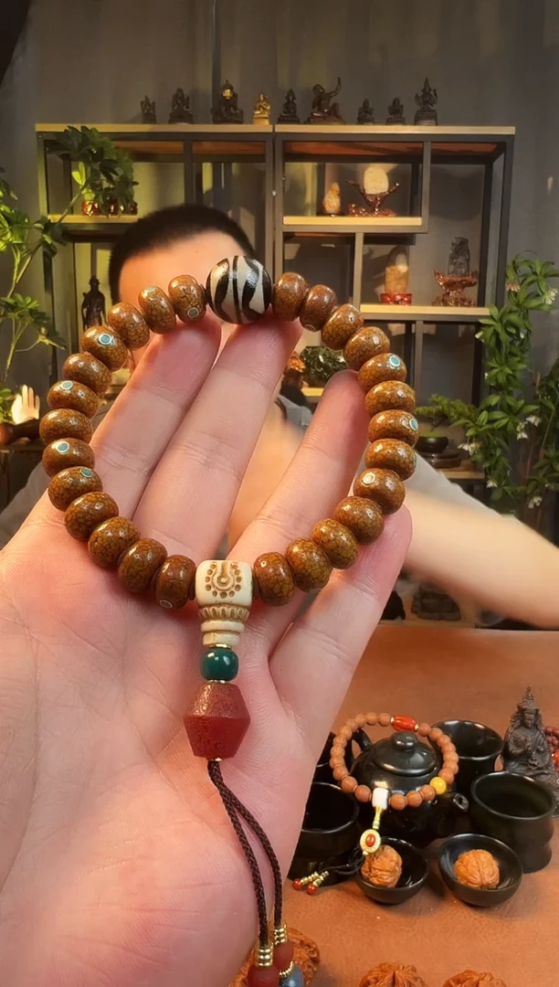 未镶嵌手串玛瑙/玉髓手持星月