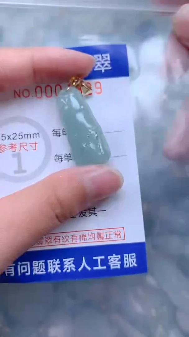 翡翠未镶嵌吊坠(不含链)1