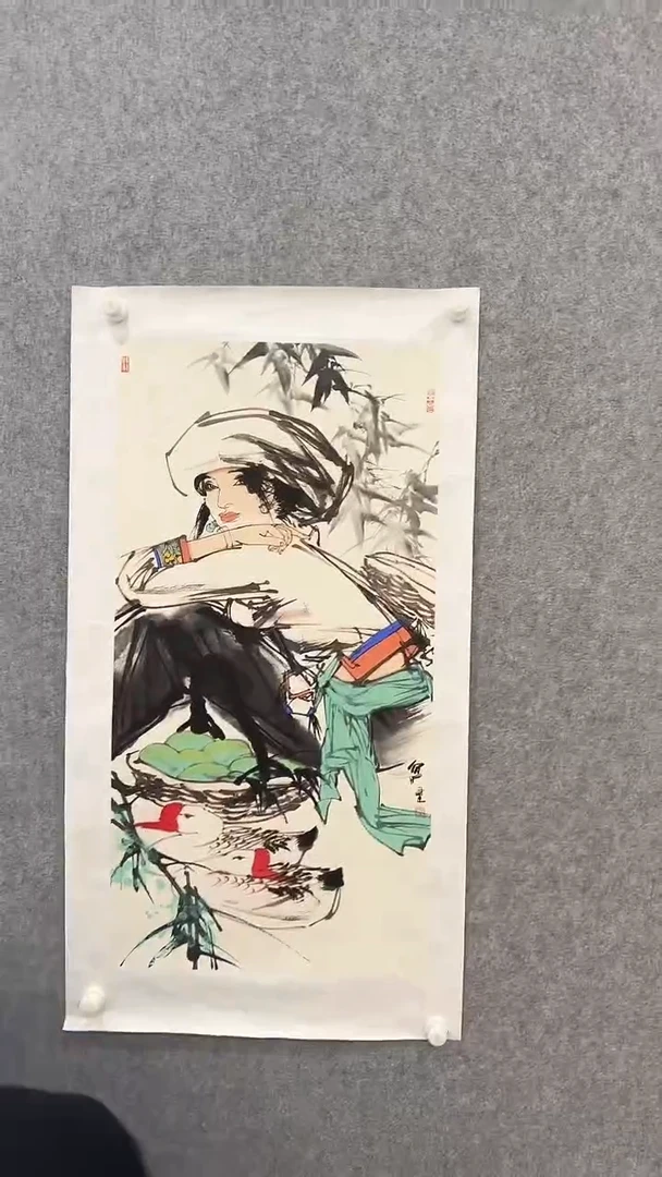 国画刘向平-4平尺-人物国画