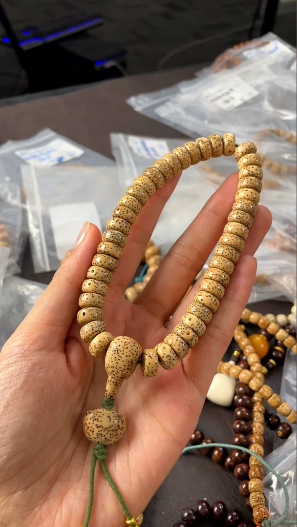 手串星月菩提精工级陈籽药片11*6手持