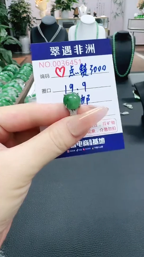 未镶嵌1石英质玉（非洲翠）红*/6451