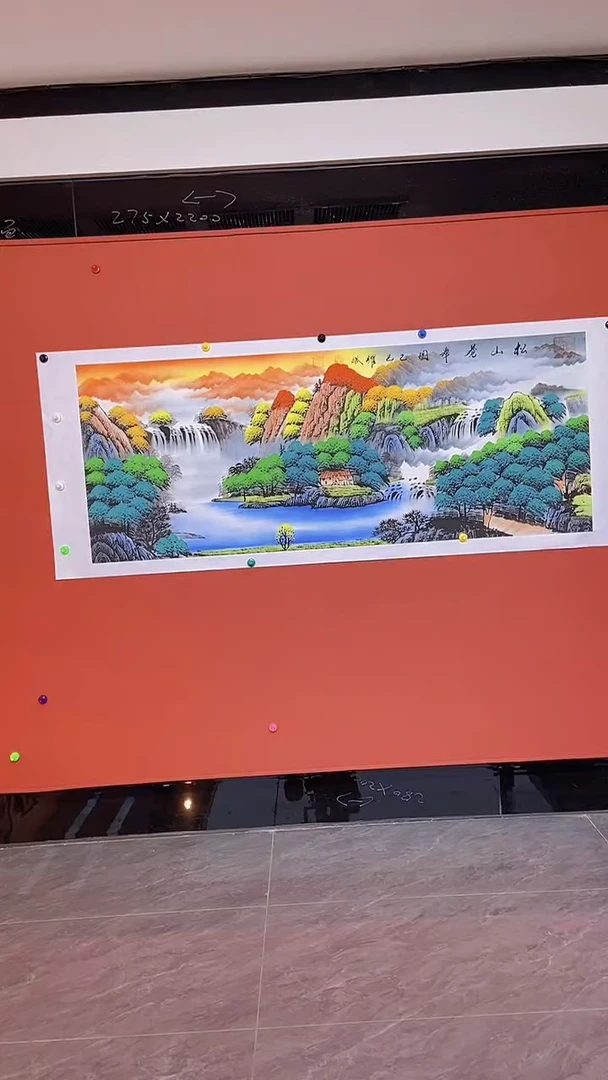 国画国画 松山苍翠图