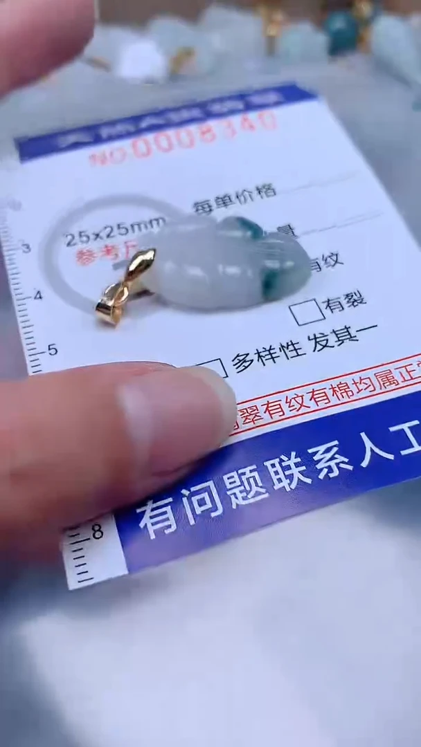 翡翠未镶嵌吊坠(不含链)1
