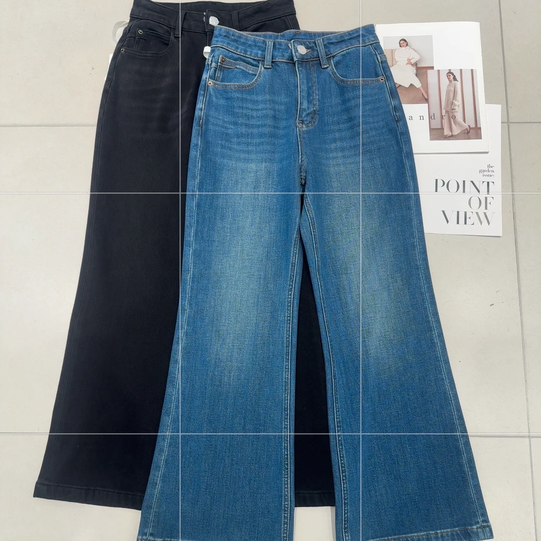 压轴款·四面弹微喇裤牛仔～巨巨巨推荐（小号裤长约98）