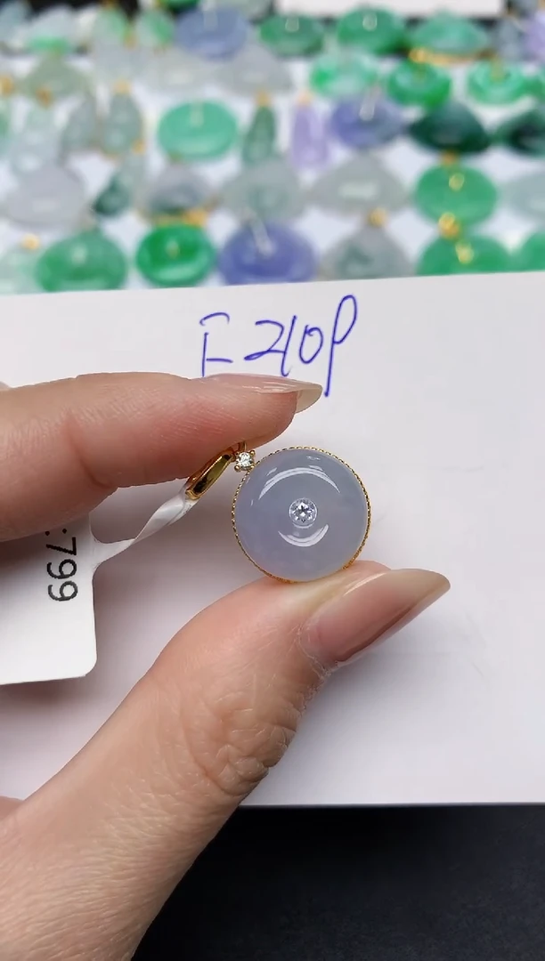 颈饰未镶嵌翡翠天然缅甸A货翡翠百元以上9元证书费自理