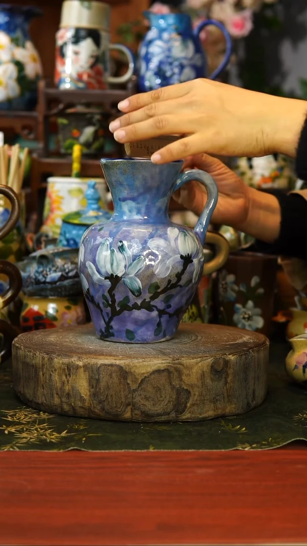 花瓶/杯子/碗107景德镇手工高温釉下彩