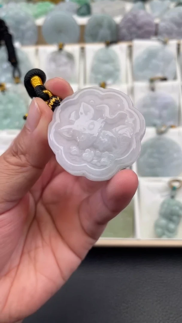 颈饰未镶嵌翡翠天然缅甸翡翠A货155