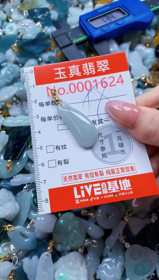 翡翠未镶嵌吊坠(不含链)1624