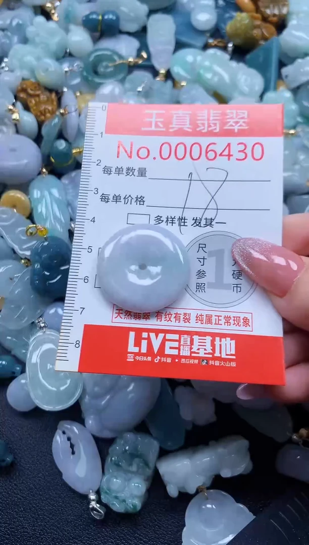 翡翠未镶嵌吊坠(不含链)64310