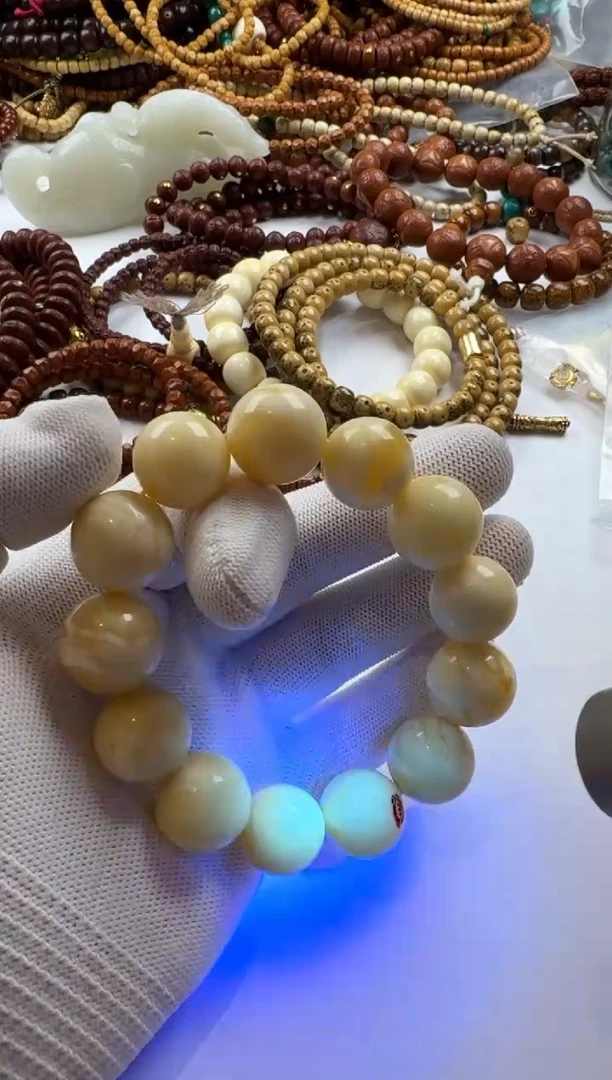 裸石蜜蜡未镶嵌蜜蜡手串圆珠