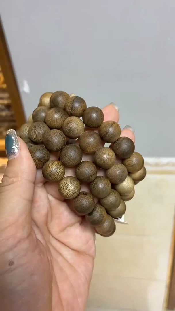 沉香手串文莱圆珠单圈1.3多样性发其一