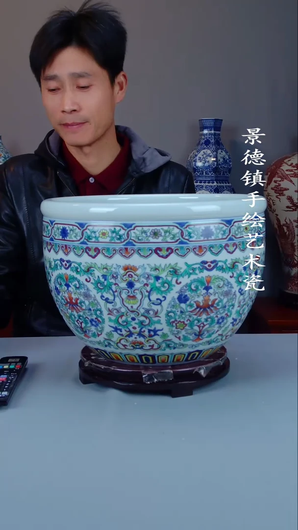 摆件陶瓷景德镇手工手绘陶瓷摆件53