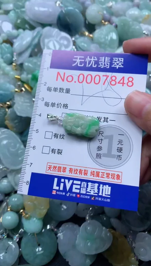 颈饰未镶嵌翡翠7848