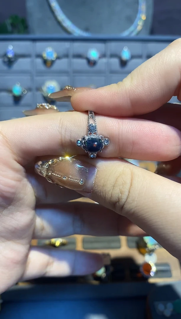 【闪购商品】欧泊戒指合金戒指