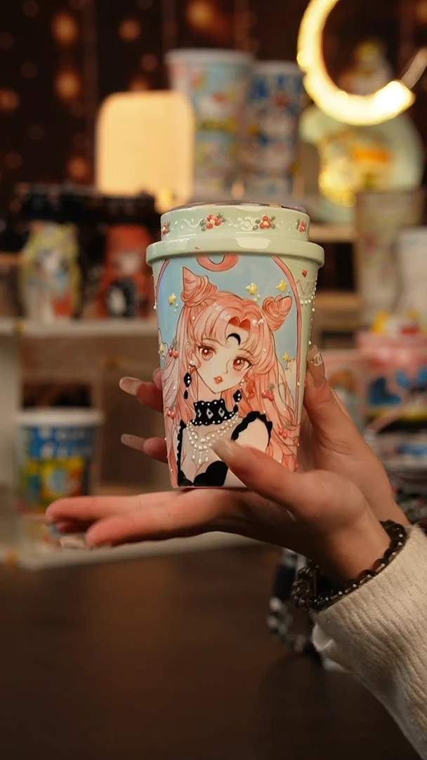 （玉泥）景德镇手工手绘文创陶瓷杯