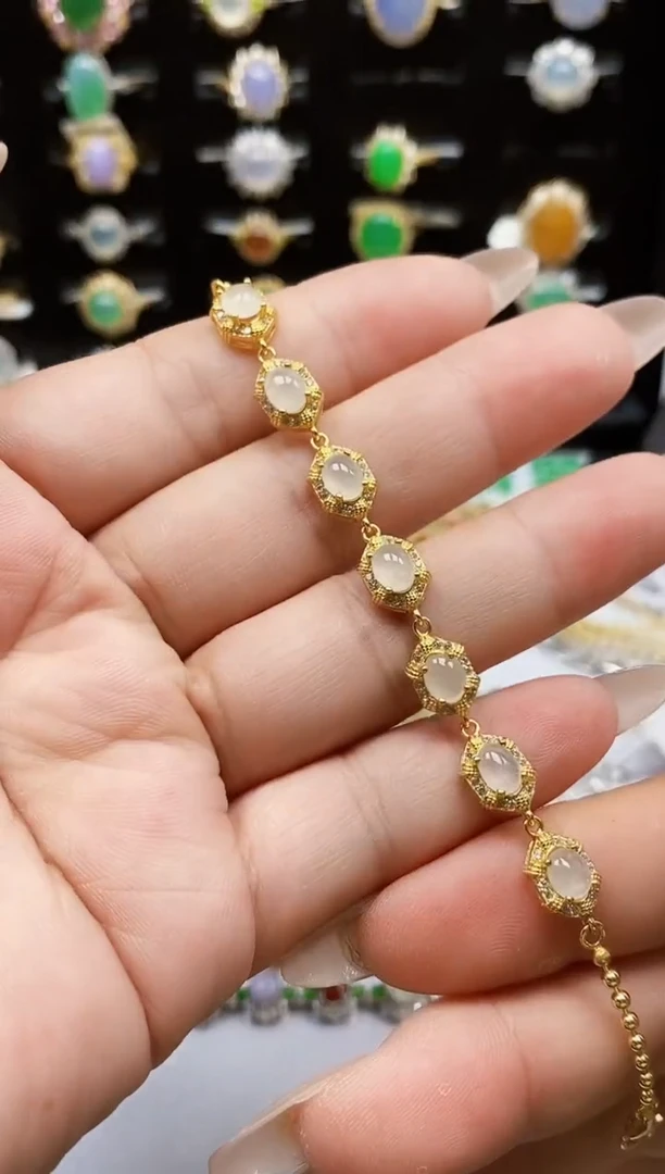 银S925镶嵌戒指翡翠0192