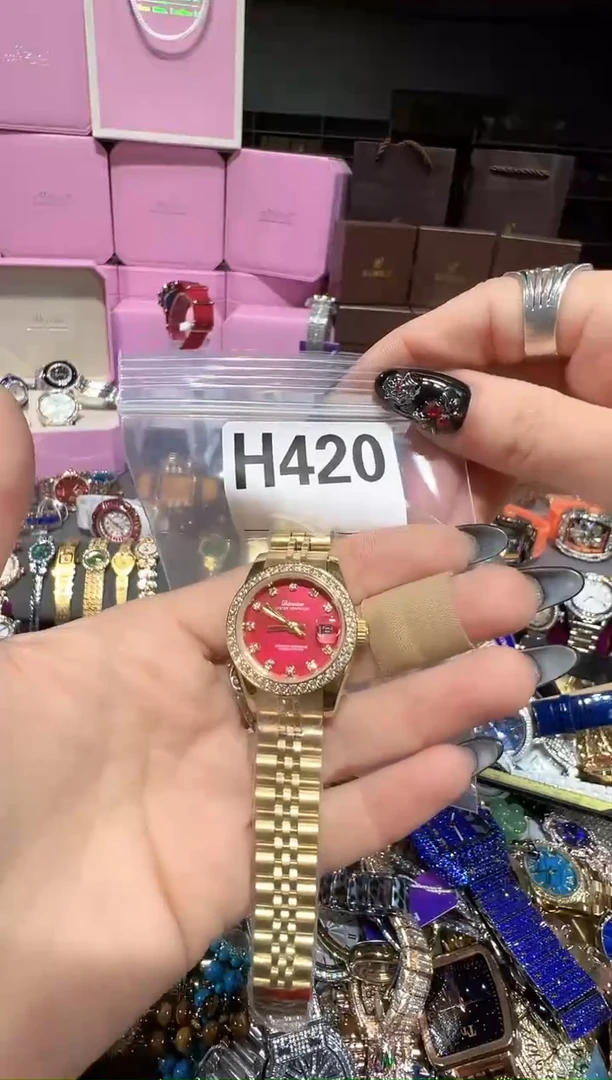 石英机芯不锈钢不锈钢直播定闪专用