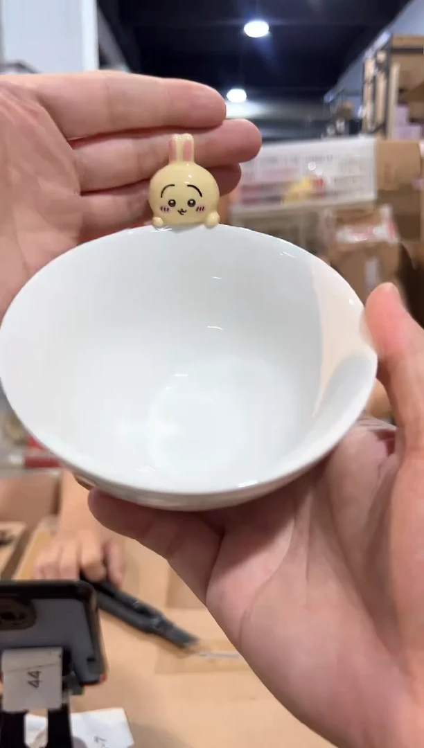 瓷片原盒乌萨奇公仔碗