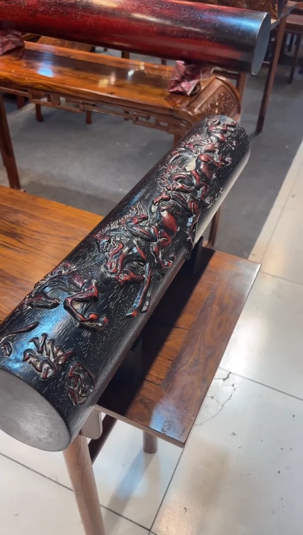 木国**宝八骏图横财摆件