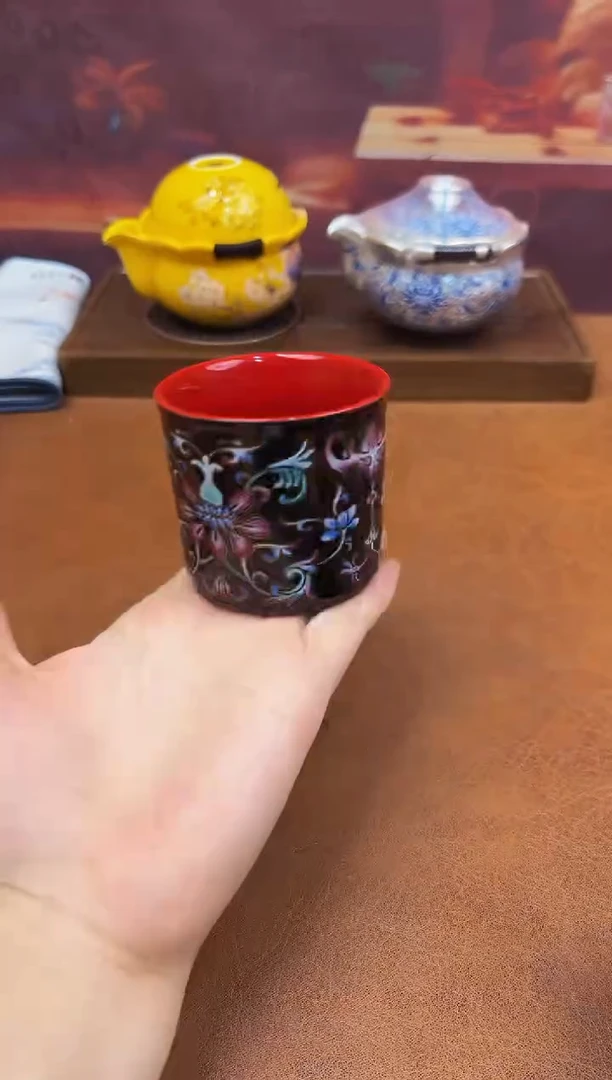 陶瓷茶具摆件旅行套组