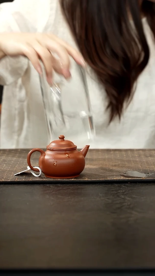 茶壶紫砂朱泥芭乐壶100cc