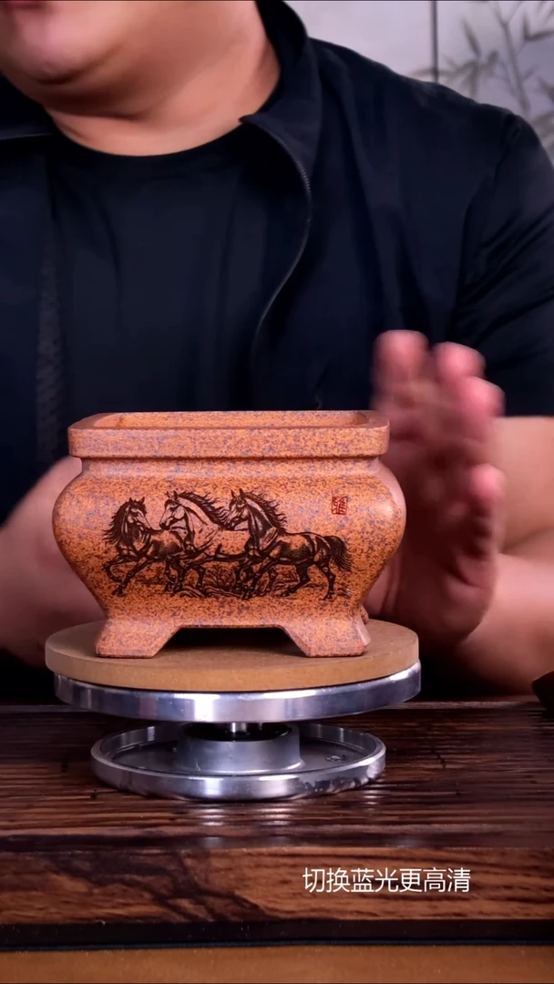 紫砂花盆紫砂花盆内口10-7