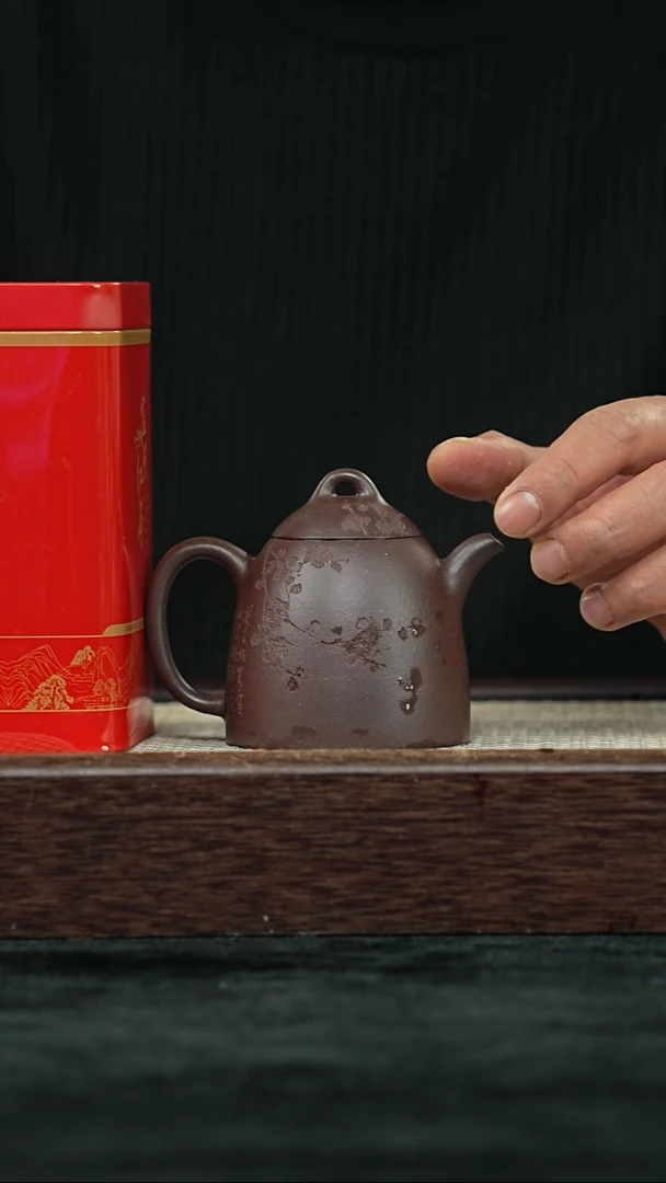 【闪购商品】紫砂茶壶@@EF15865金秀芳秦权刻绘